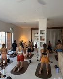 pilates class at pulse byron bay using soular mats