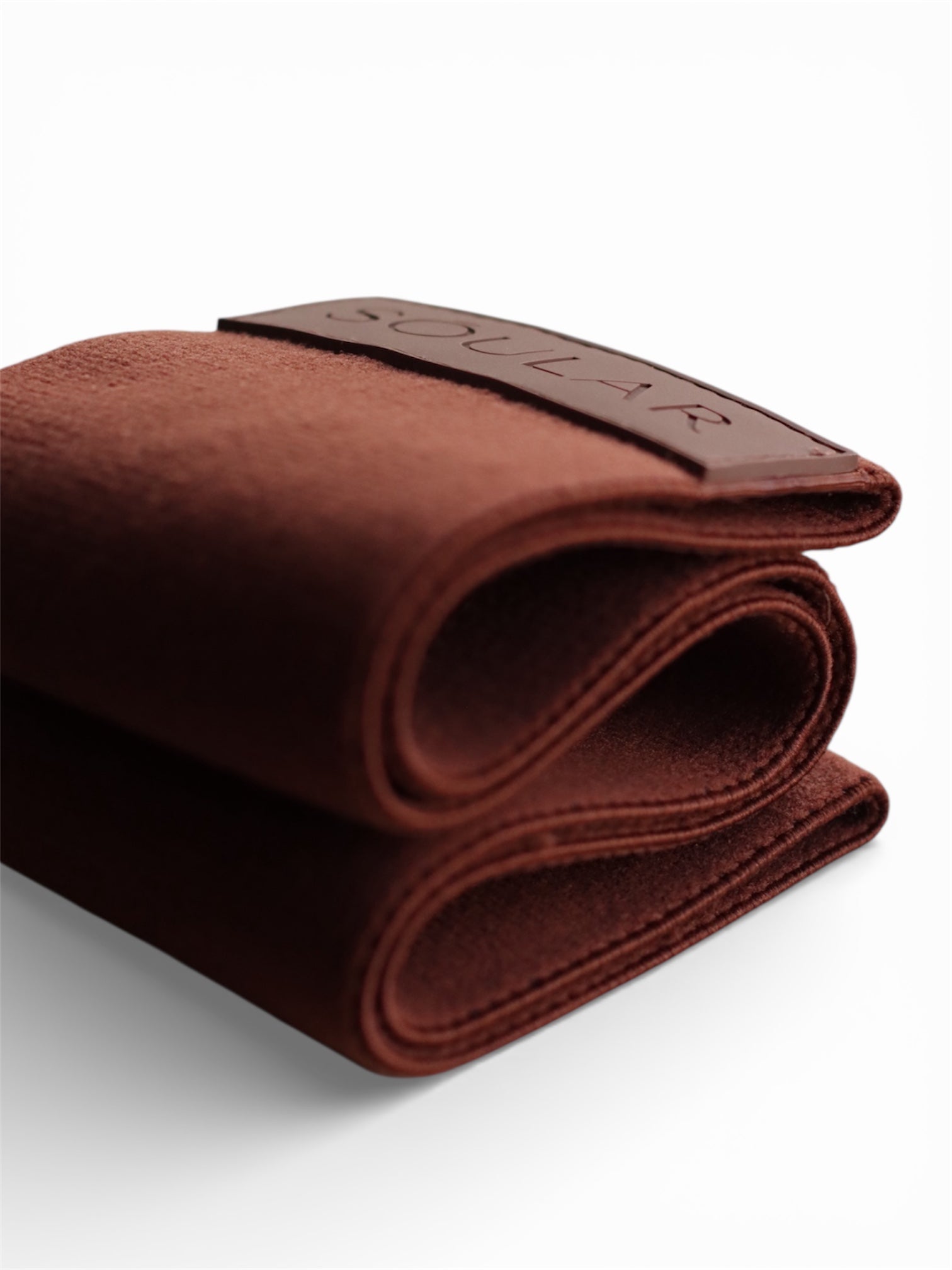 Soular heavy resistance band, espresso colour, brown with inner silicone grip anti slip