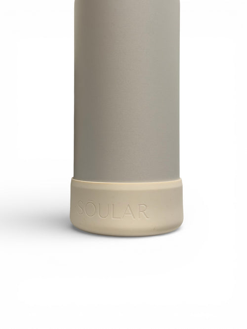 SŌULAR silicone bottle protector for stainless steel water bottles in oat