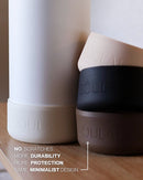 Minimal silicone bottle protector for everyday use