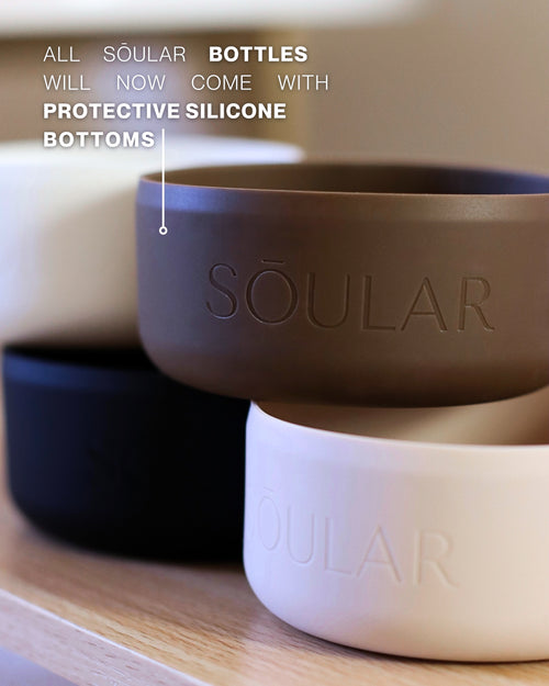 SŌULAR silicone bottle protector for stainless steel water bottles