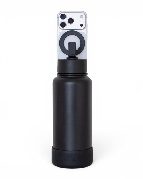 soular magnetic straw lid that holds the phone front
